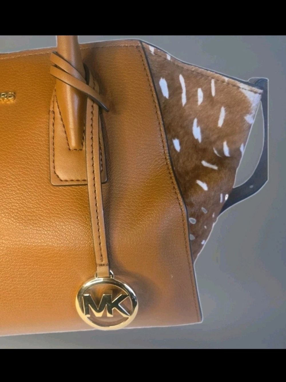 Michael Kors Tan Leather Satchel Handbag - Picture 4 of 6